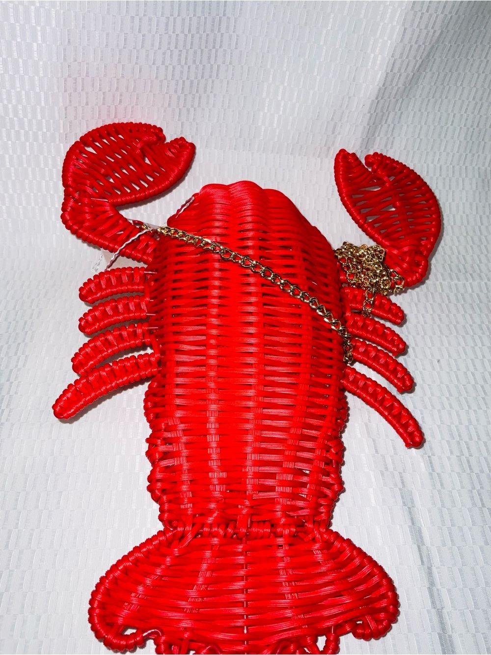 Tommy Bahama Red Woven Lobster Crossbody Bag - Picture 10 of 15